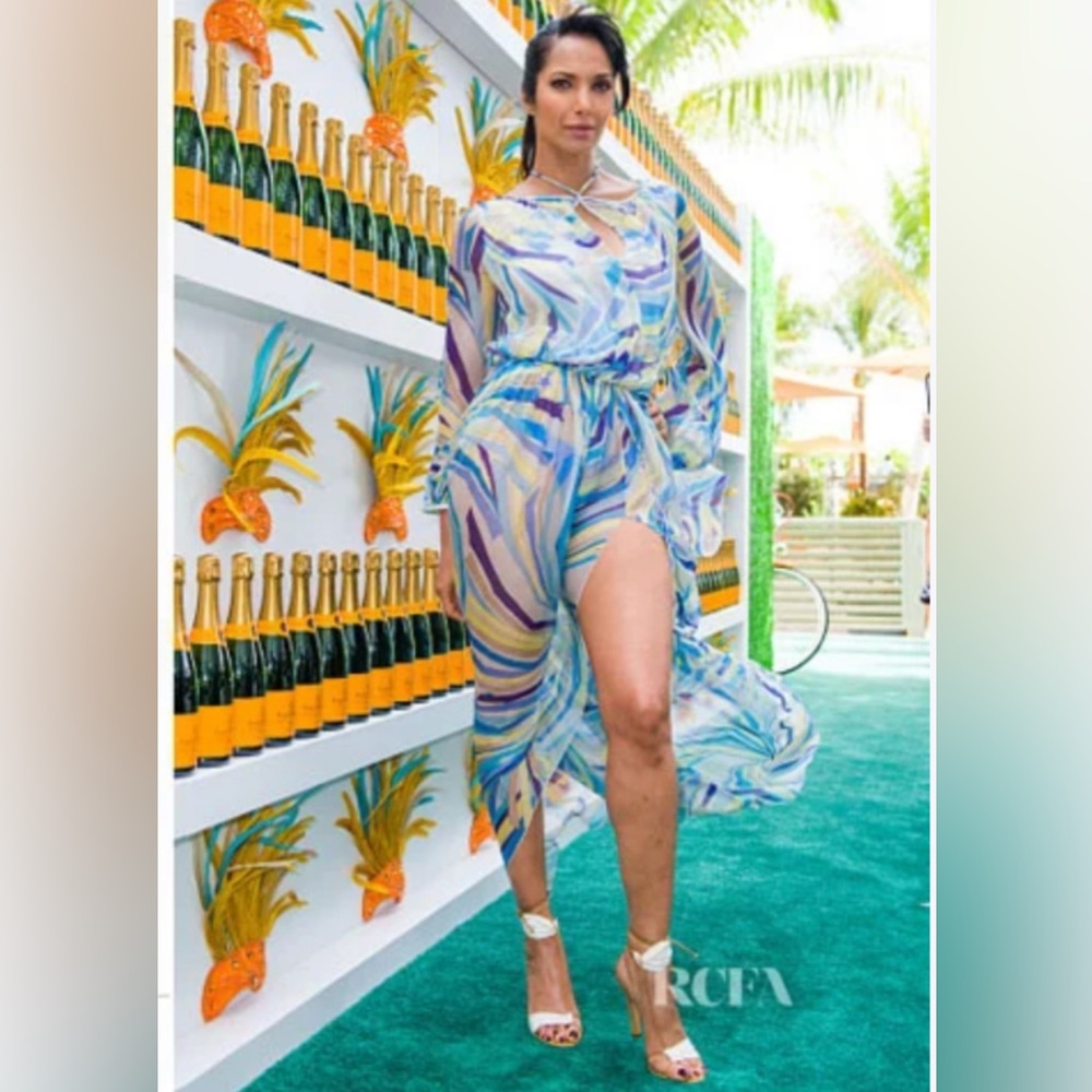 Emilio Pucci Green and Blue Maxi Dress From The 2015 Resort Collection. - Picture 9 of 12